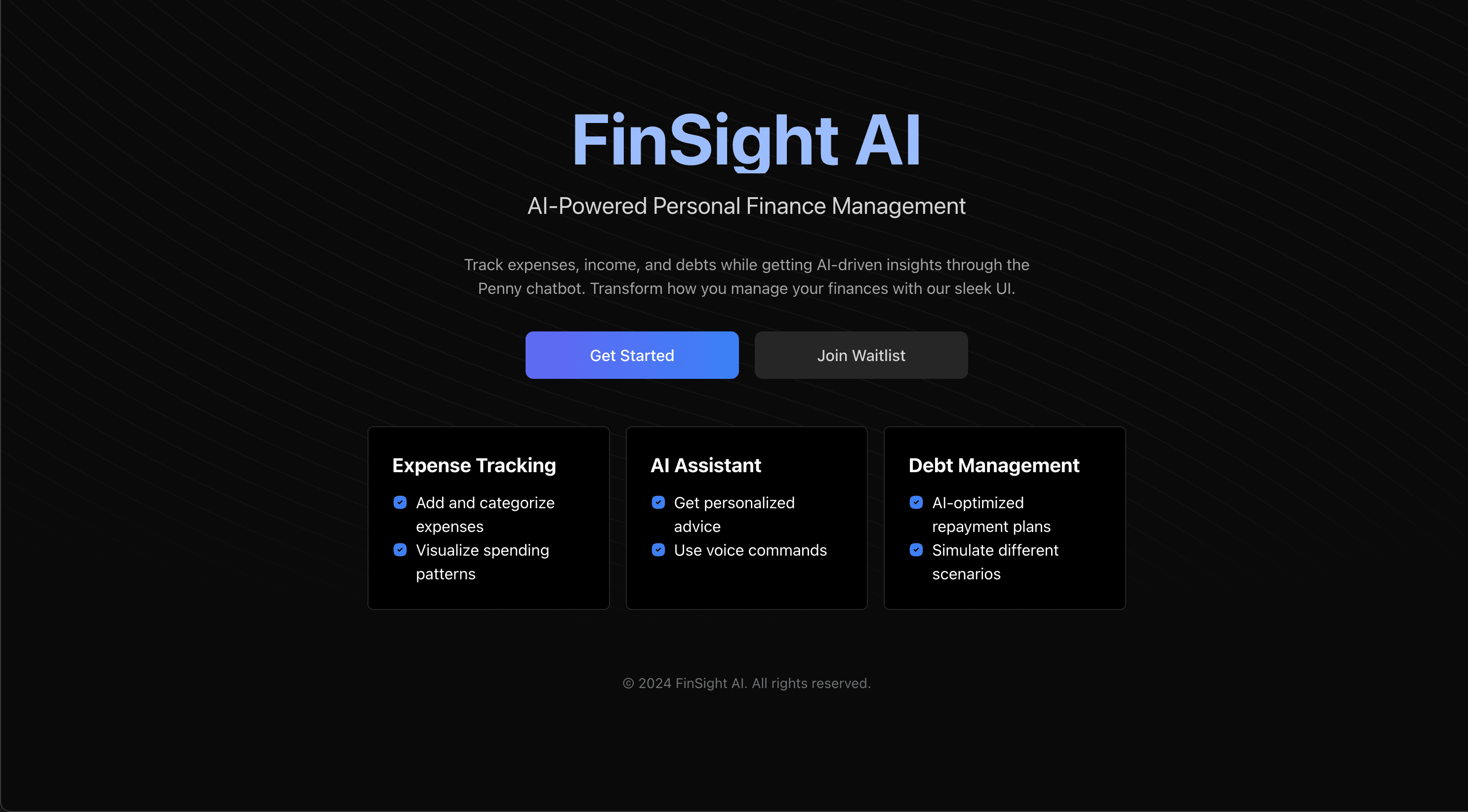 FinsightAI application preview